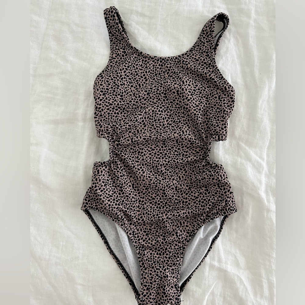 Zara Kids 6-7 Leopard One Piece Swimsuit